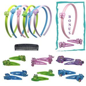 22 pcs Sea Animal Headband / Hair clip combo set with bonus Butterfly